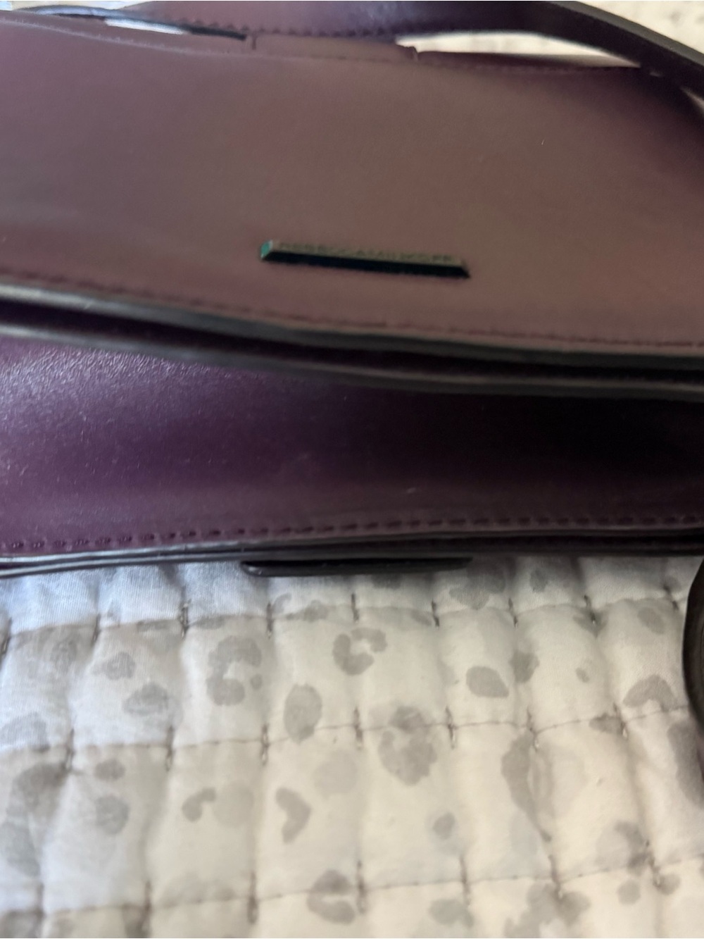 Rebecca Minkoff Deep Plum Leather Crossbody - Picture 6 of 10